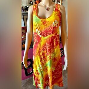 Jams World Hula Moon Fireflower Sundress XL NWT